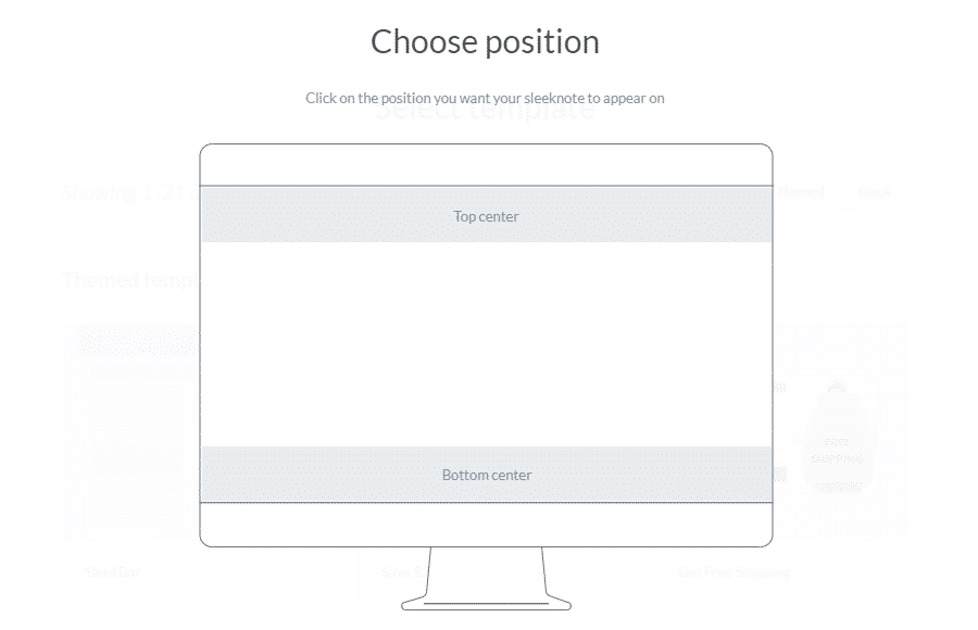 Sleeknote position