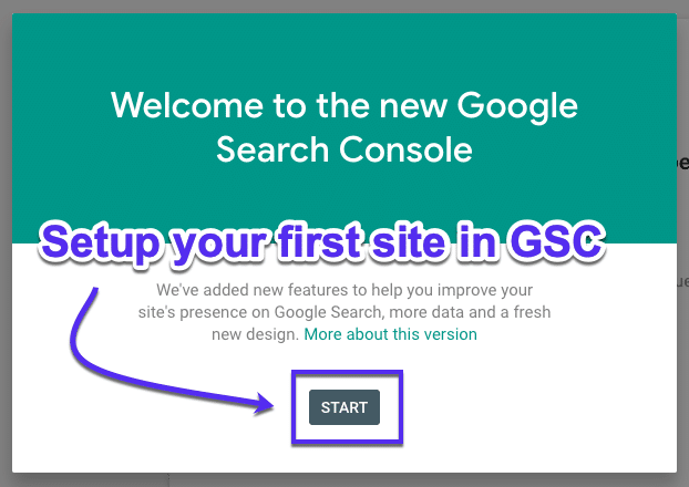 Konfigurer dit websted i Google Search Console