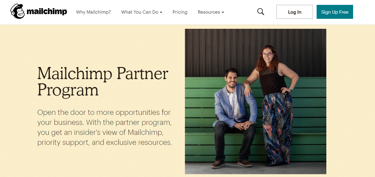 Mailchimp partnerprogram