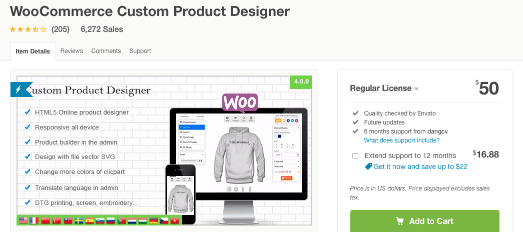 WooCommerce Custom Product Designer