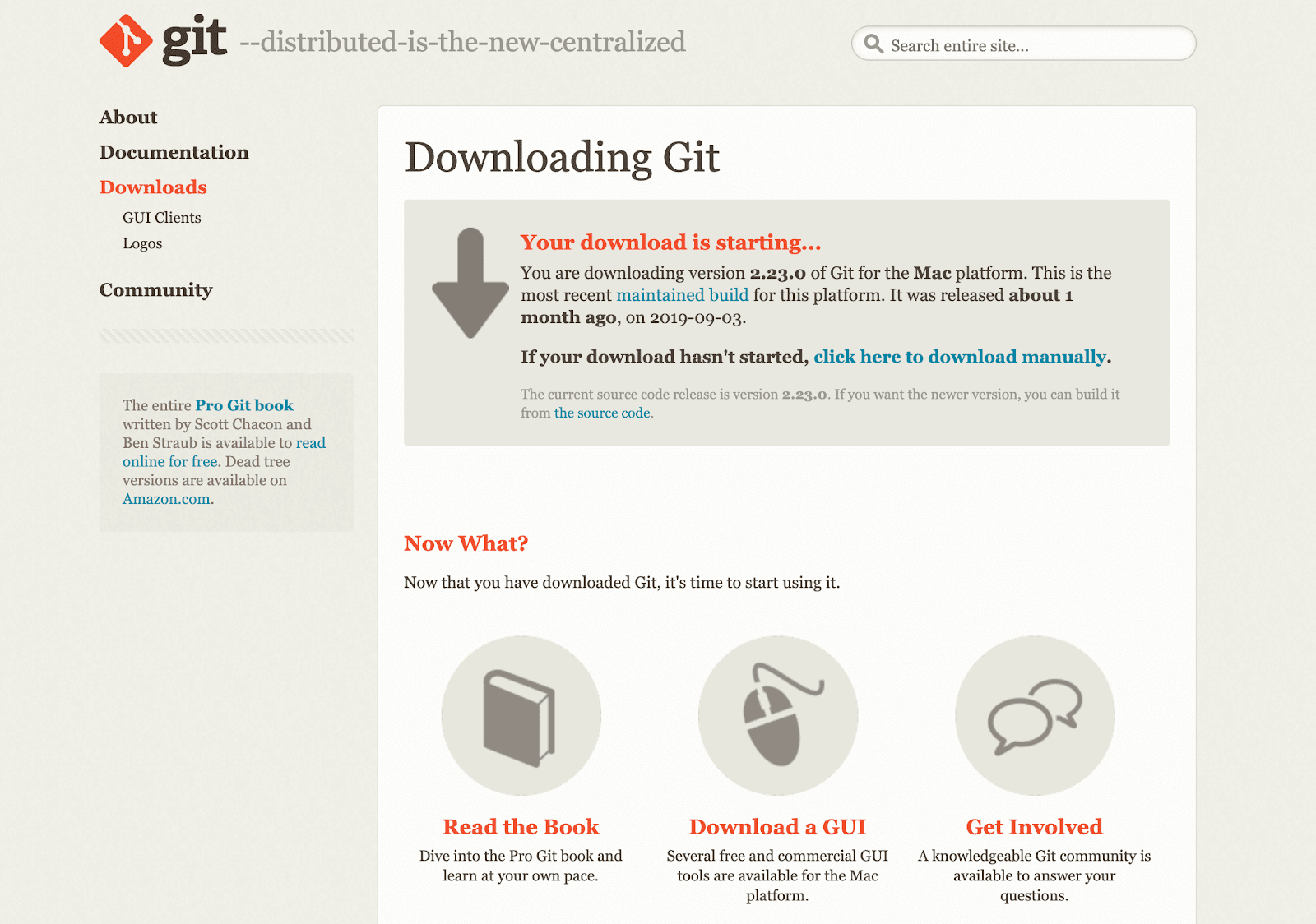 Download af git