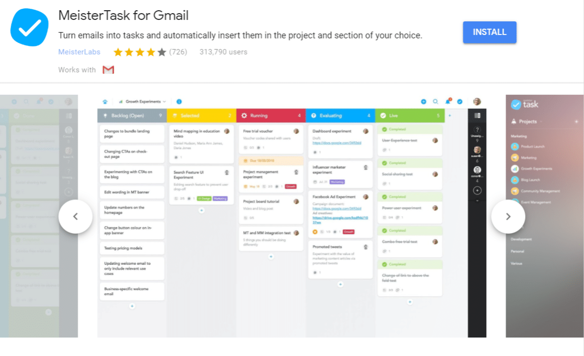 MeisterTask til Gmail add-on