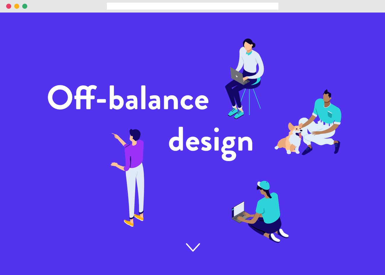 Eksempel på design uden balance