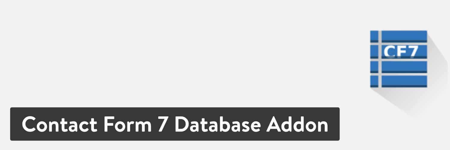 Contact Form 7 Database Addon WordPress plugin