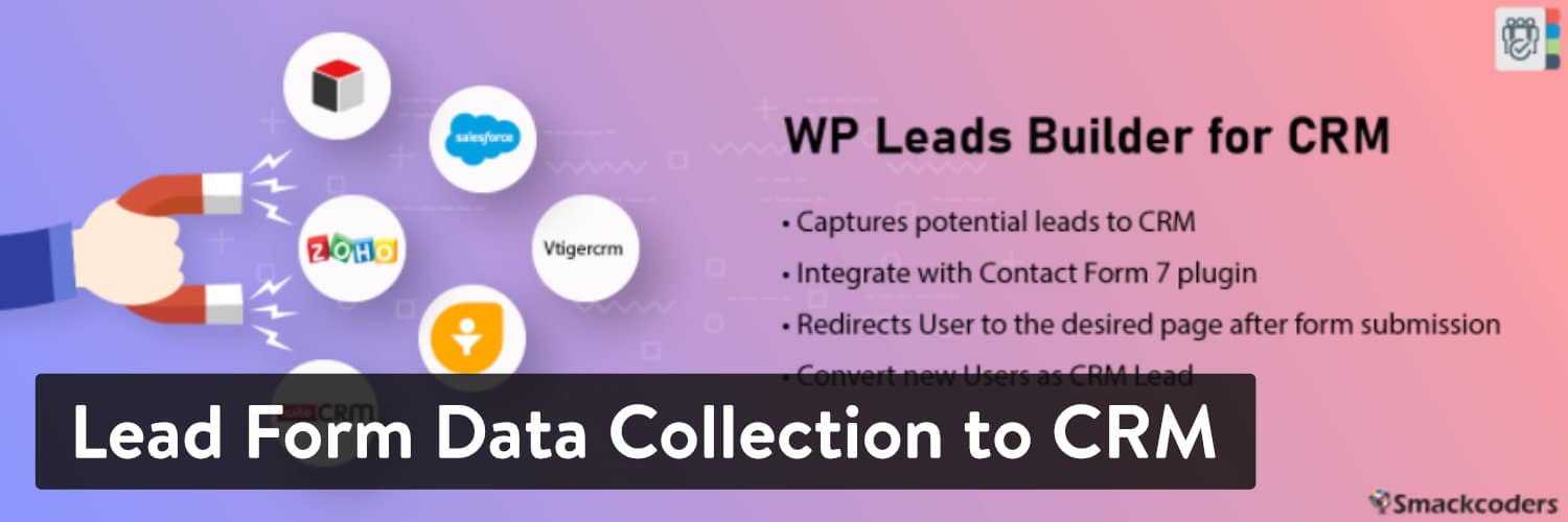 Lead Form Data Collection toCRM WordPress plugin
