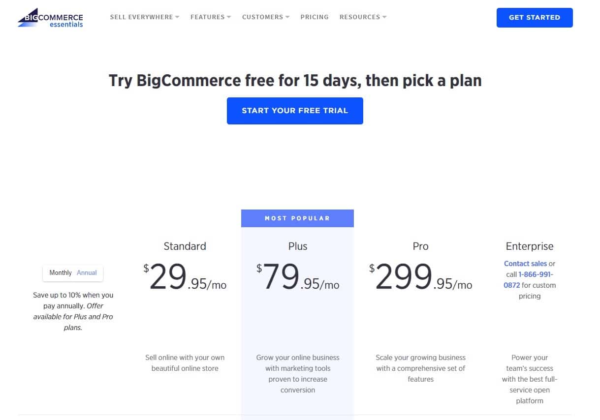 BigCommerce-prisfastsættelse