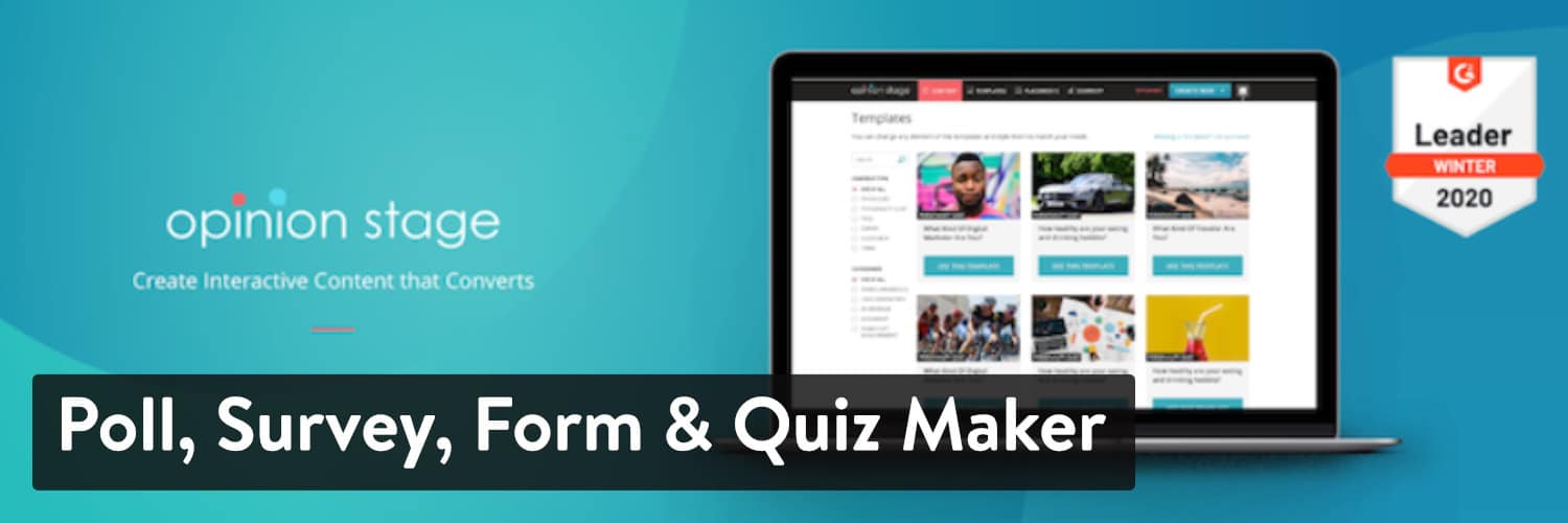 Poll, Survey, Form & Quiz Maker af OpinionStage WordPress-plugin