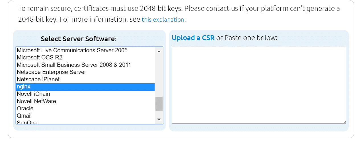 ssl server type