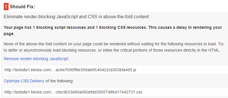 PageSpeed Insights con Hummingbird plugin