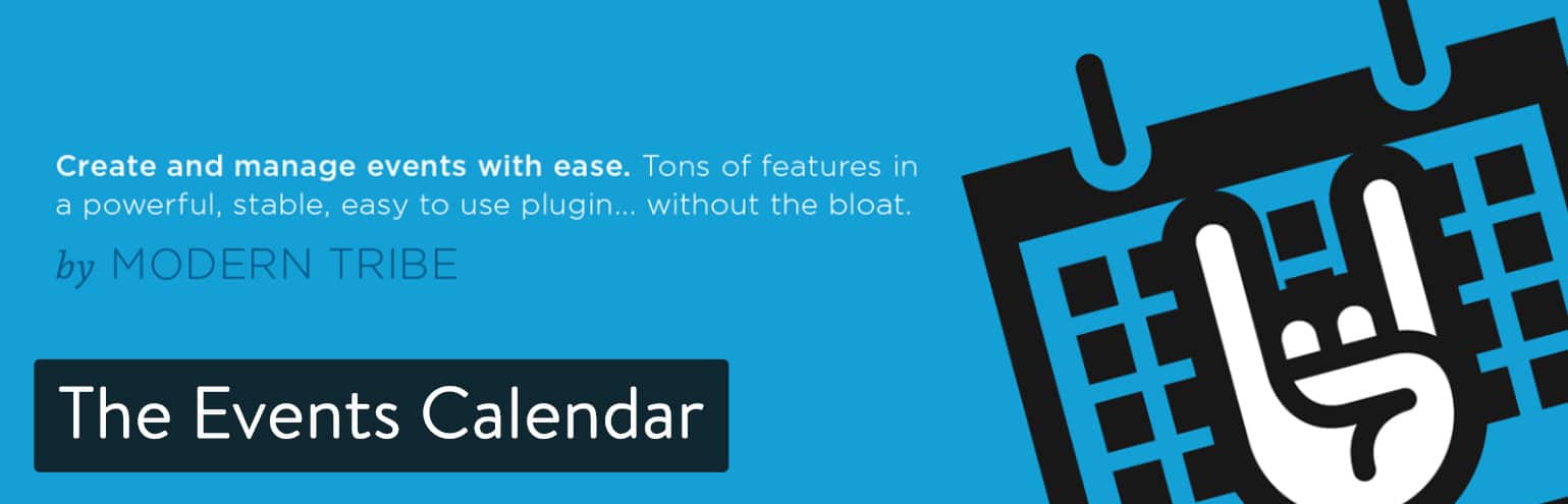 El plugin The Events Calendar para WordPress