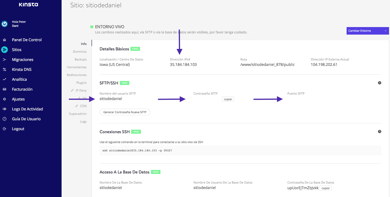Información SFTP