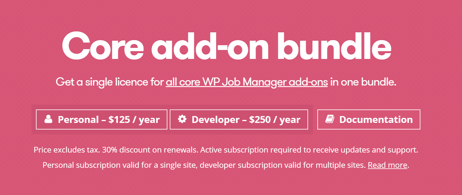 Add-ons para WP Job Board