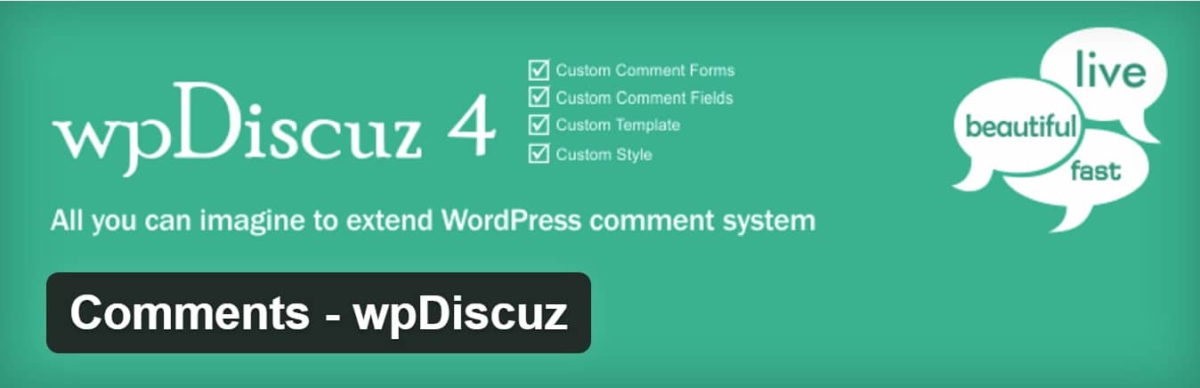 Plugin de wpDiscuz para WordPress