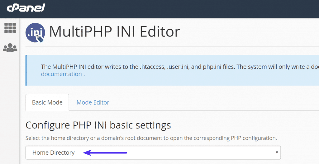 MultiPHP INI Editor directorio raíz