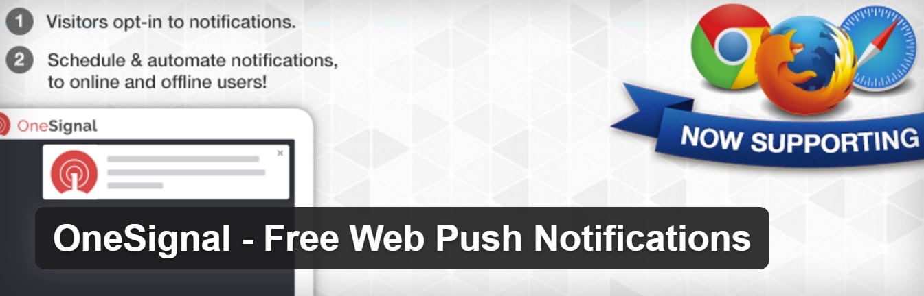 Notificaciones Onesignal web push plugin