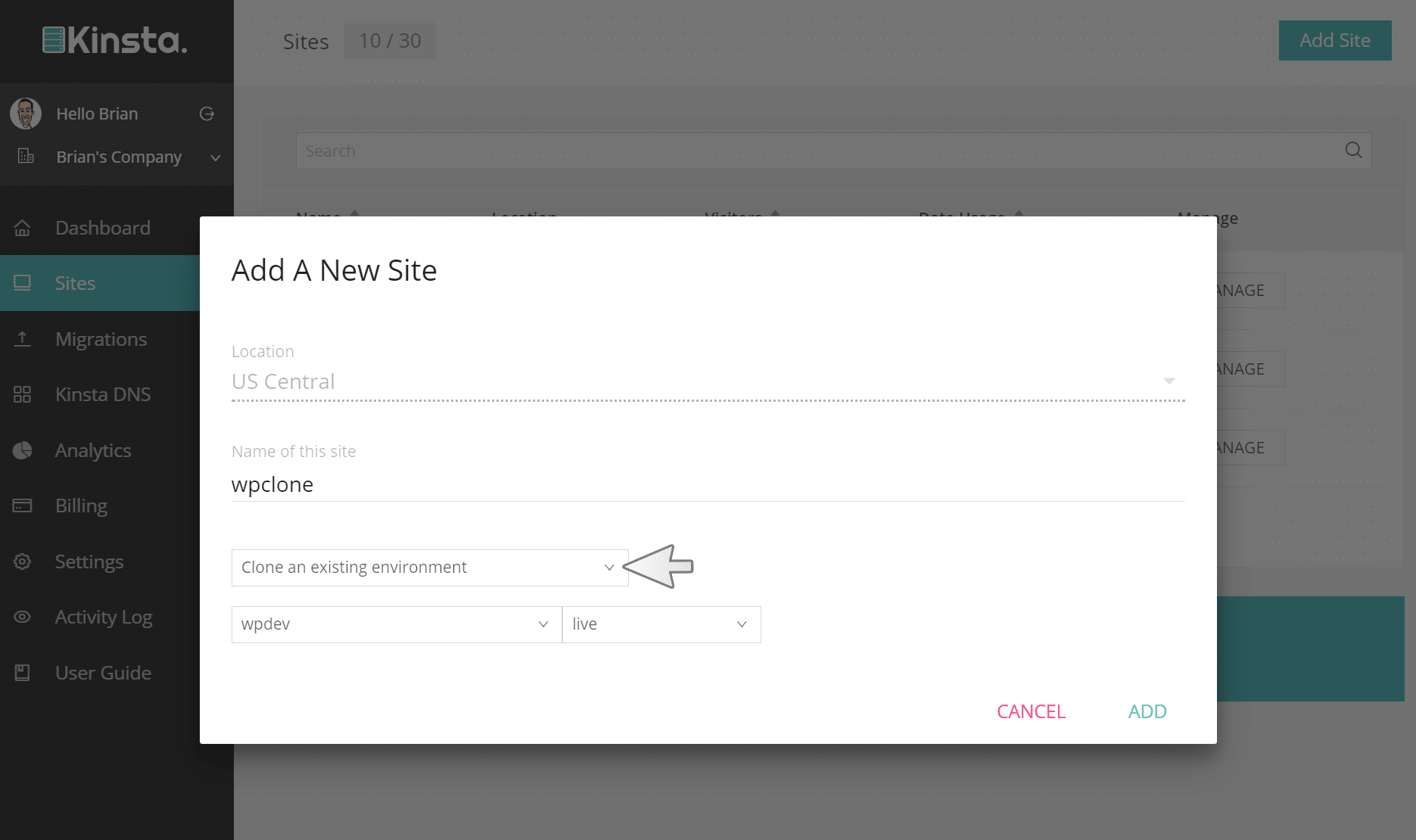 clonar entorno wordpress