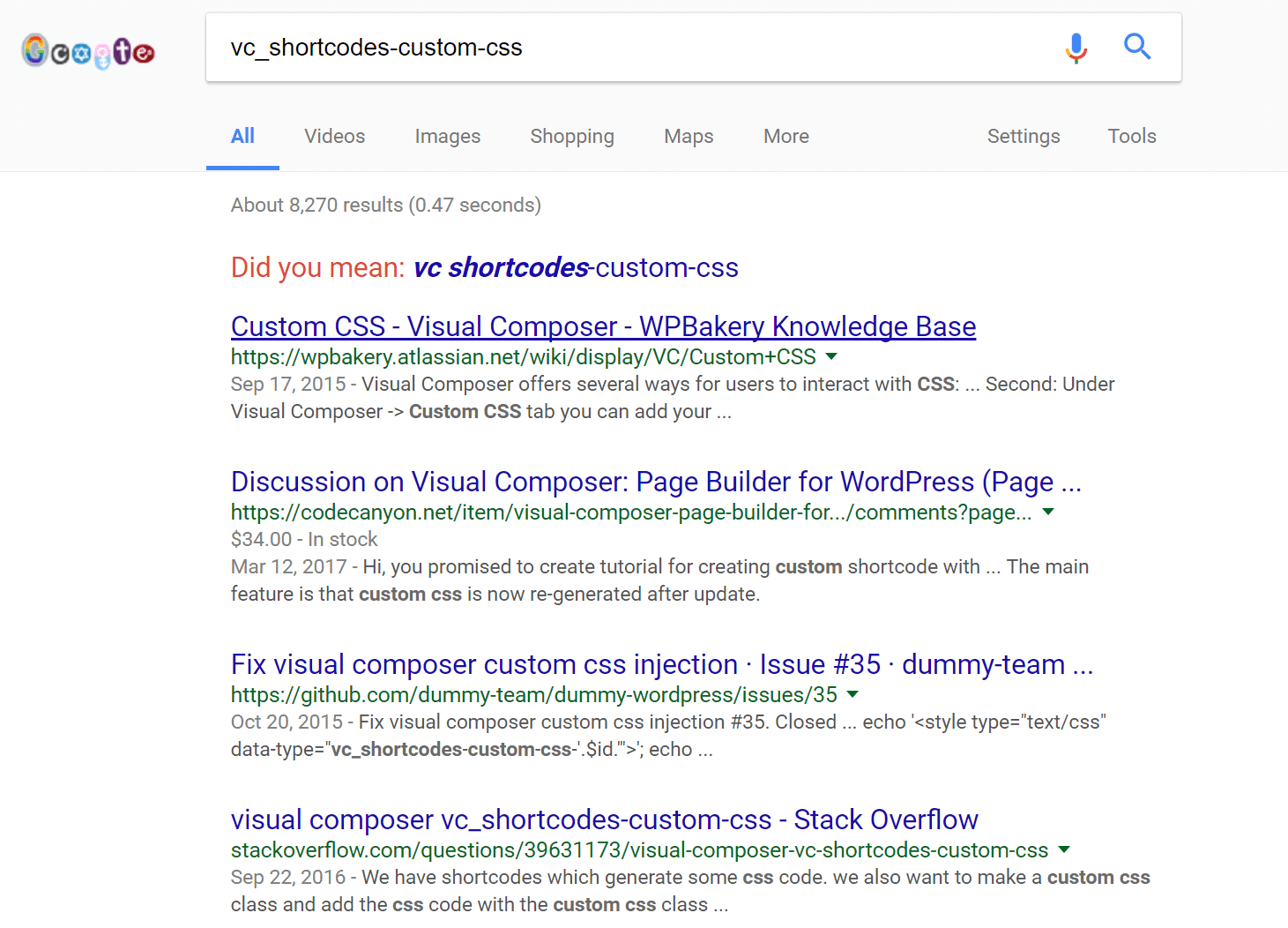 códigos cortos de visual composer admin ajax