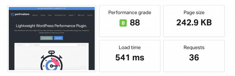 Las pruebas de velocidad de Pingdom antes del DNS y la cache