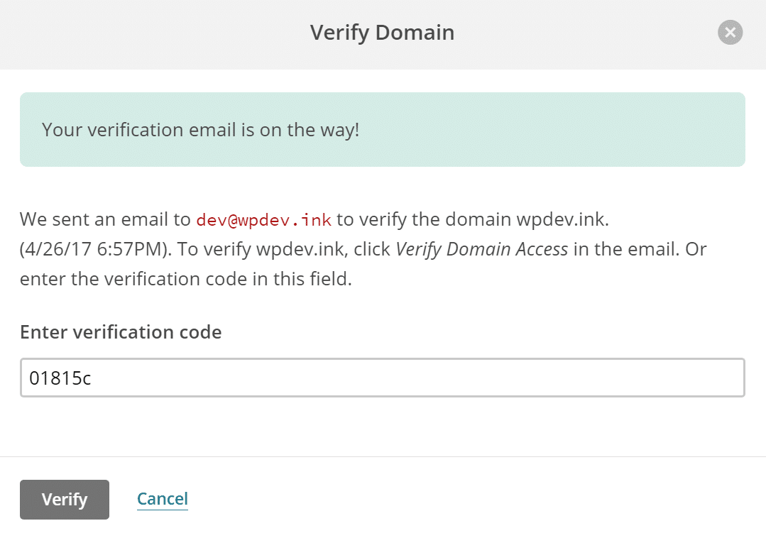 Verificar dominio