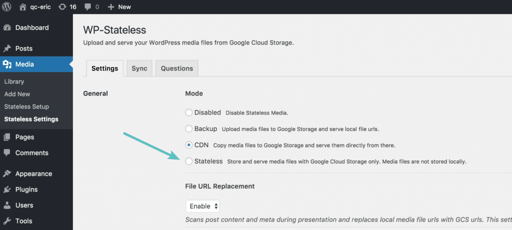 WordPress Google Cloud Storage