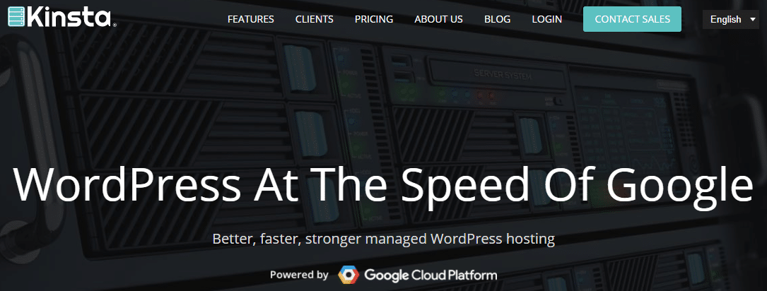 Ejemplo de un alojamiento de WordPress