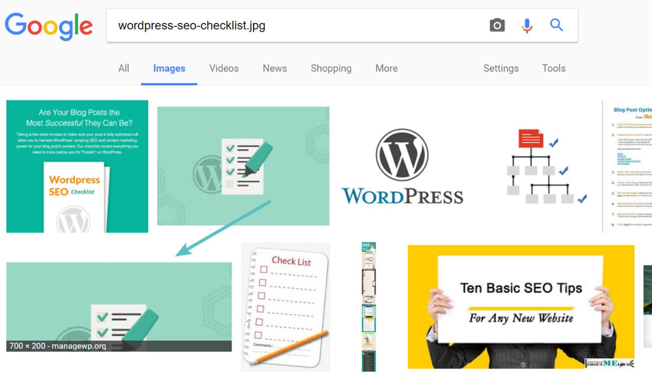 Google Image Search por nombre de archivo