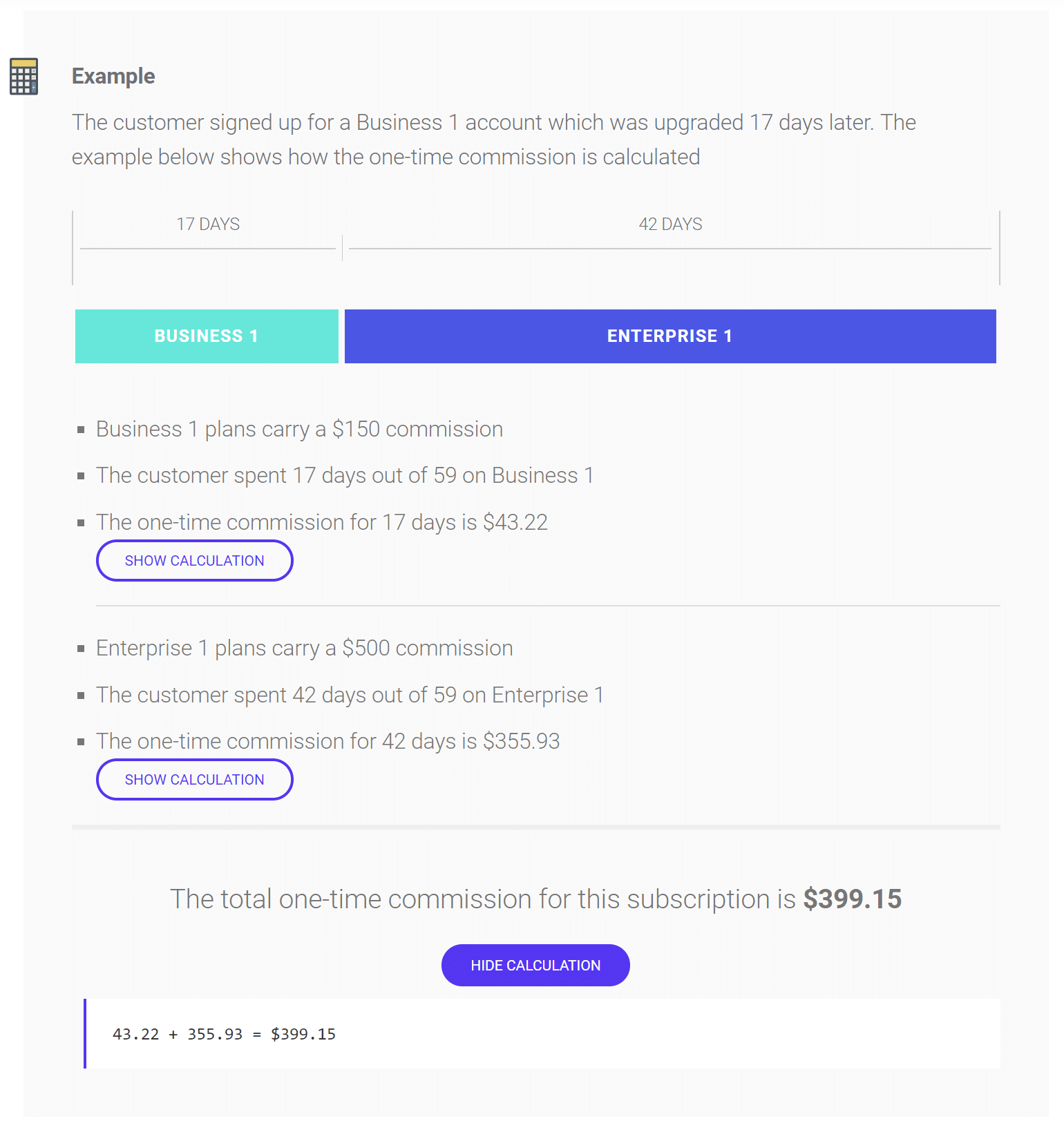 Ejemplo de pago al afiliado