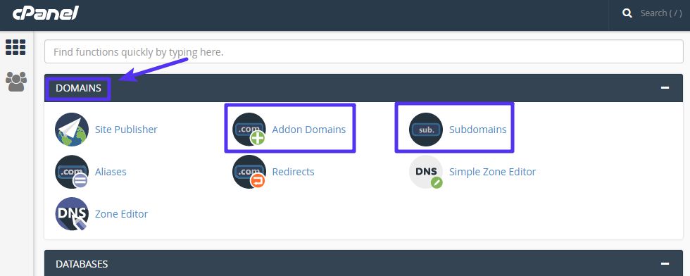 Cómo agregar un domain o subdomain con cPanel