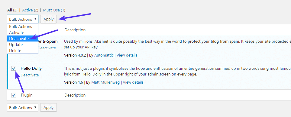 Cómo deshabilitar en bloque WordPress plugins