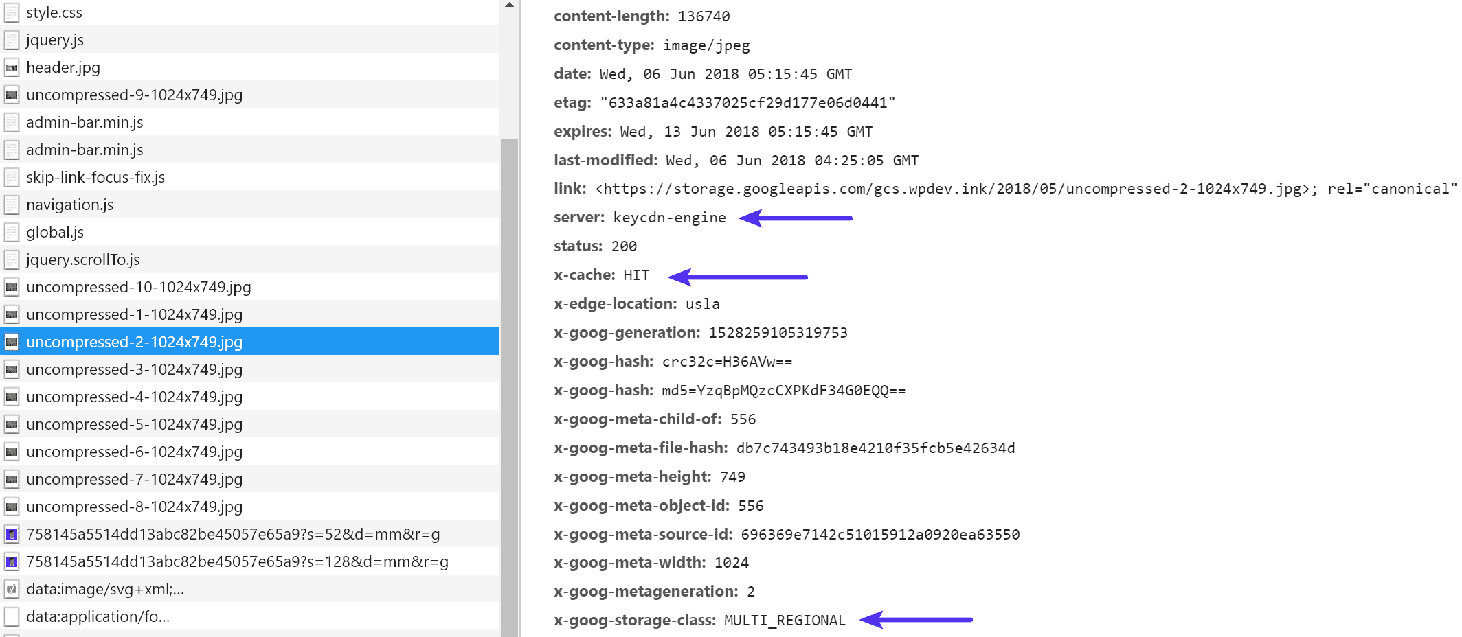 Google Cloud Storage y KeyCDN