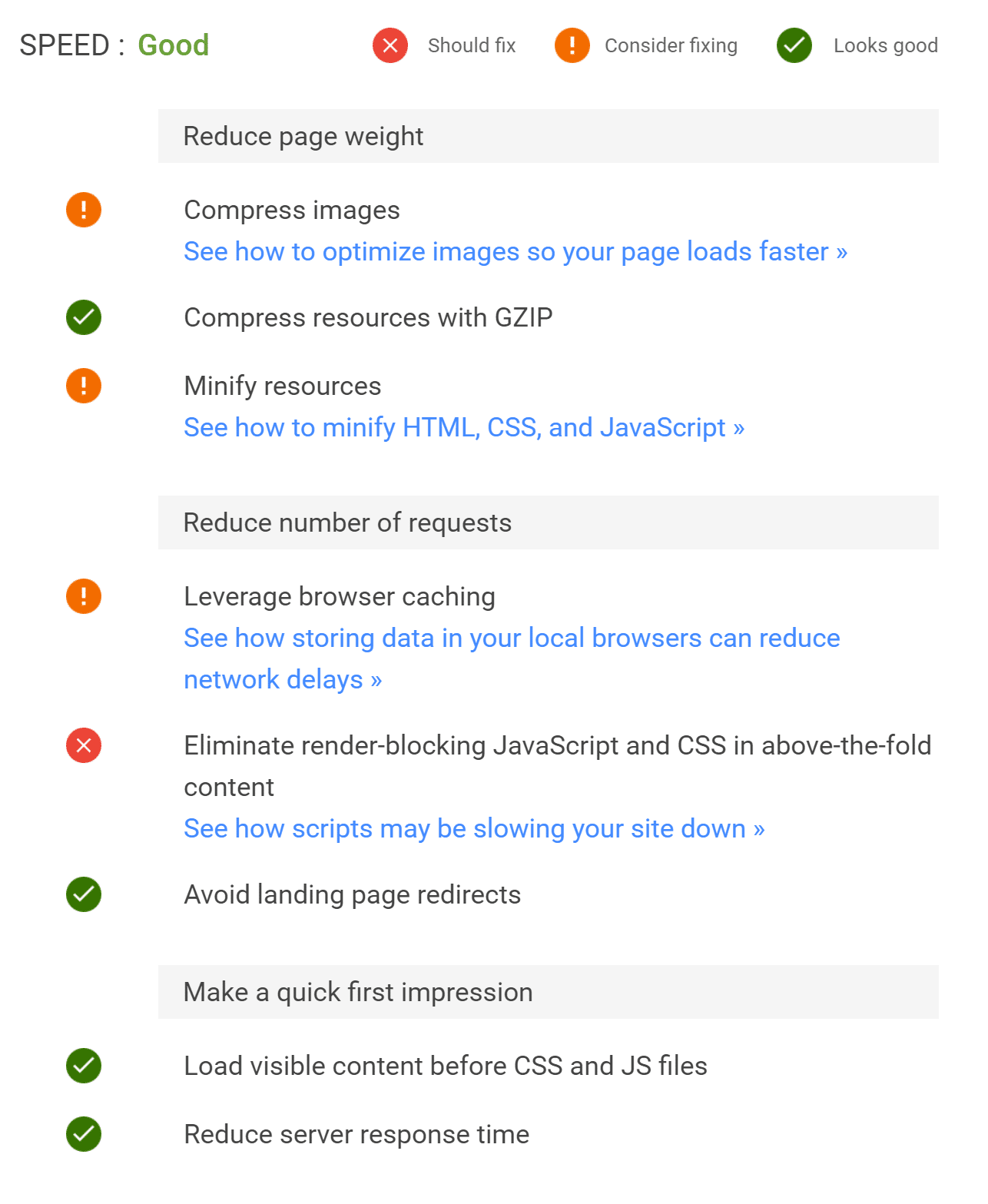 Recomendaciones para hacer que si sitio sea más rápido