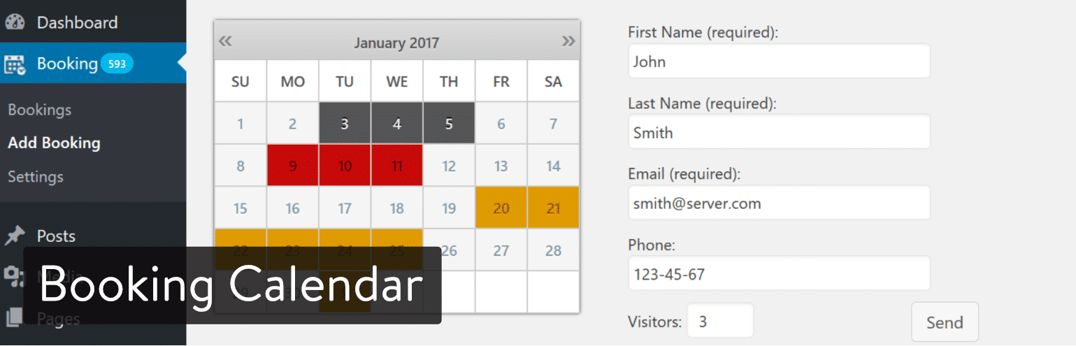 Plugin de Booking Calendar para WordPress