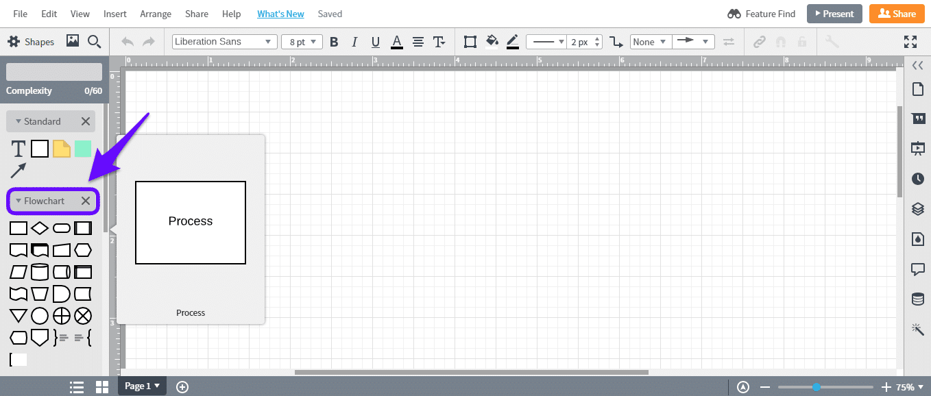 Proceso de Lucidchart