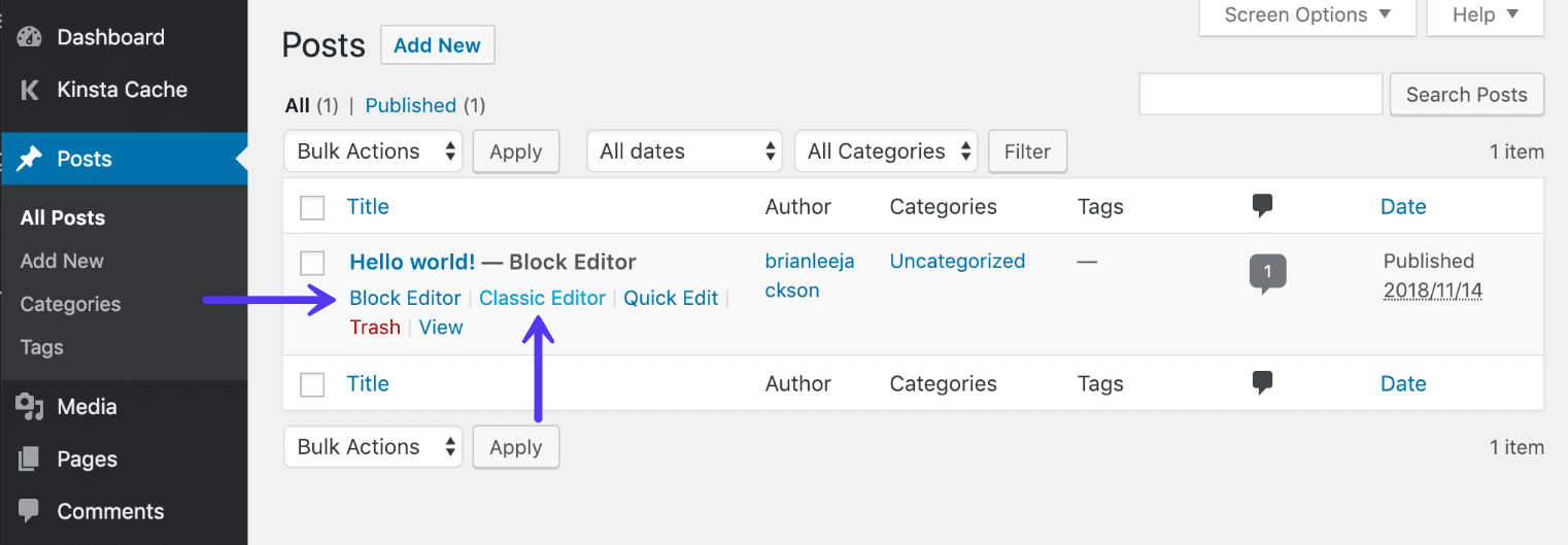 Permitir a los usuarios elegir editores