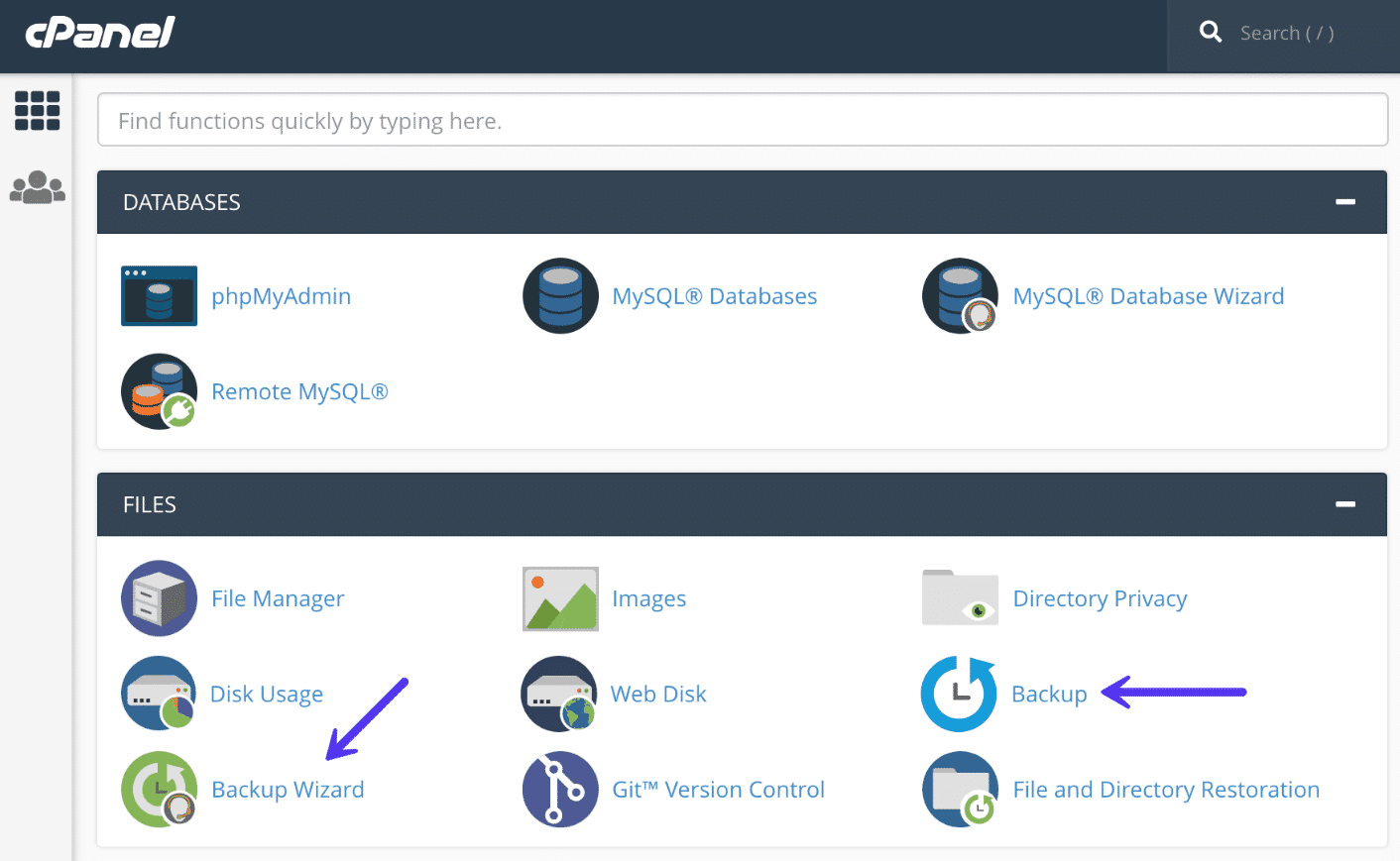 Respaldo de cPanel