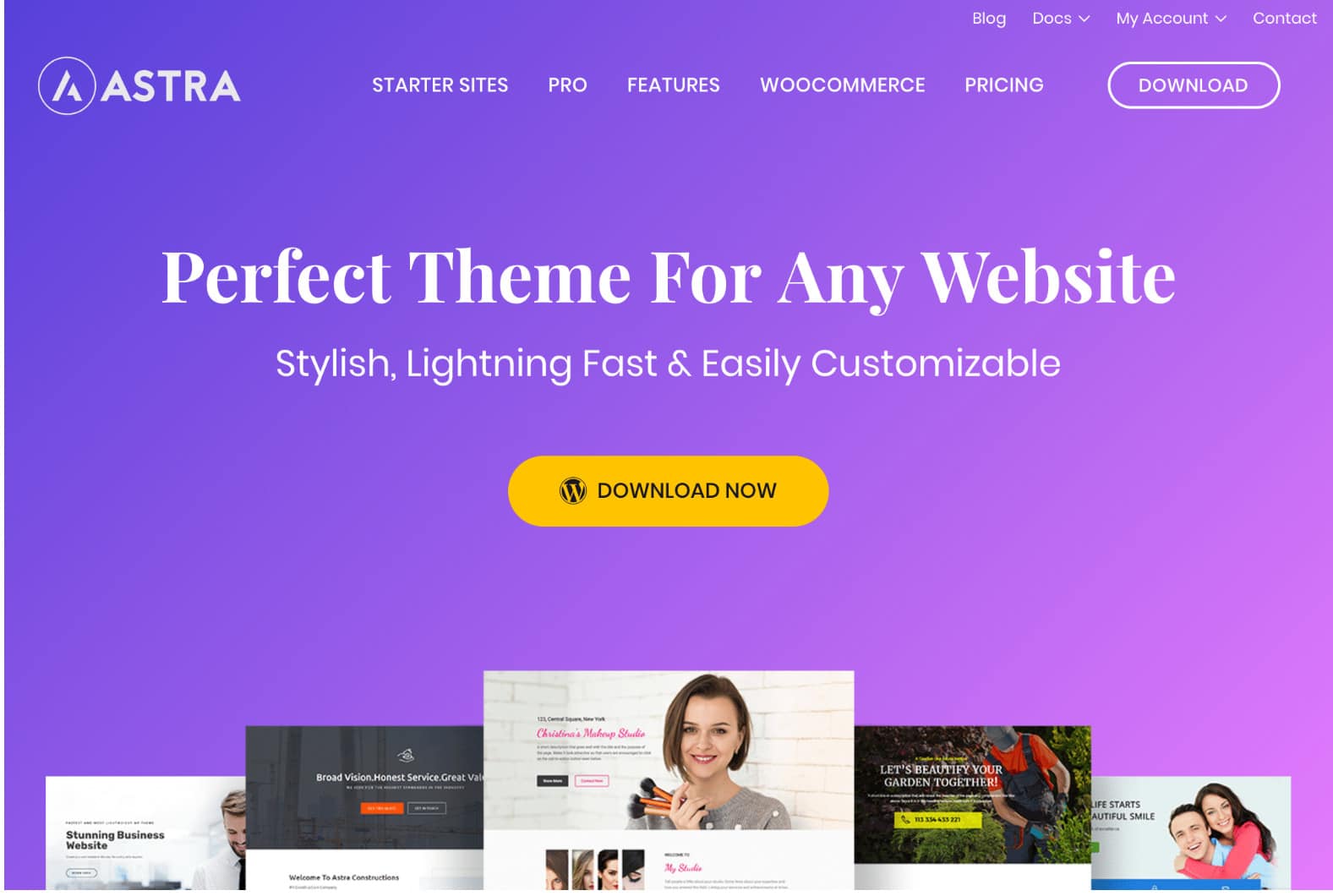 Tema de Astra para WordPress