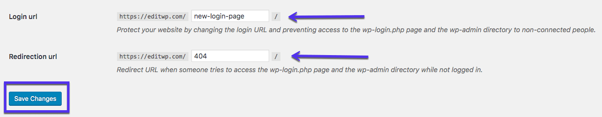 Plugin de WPS Hide Login