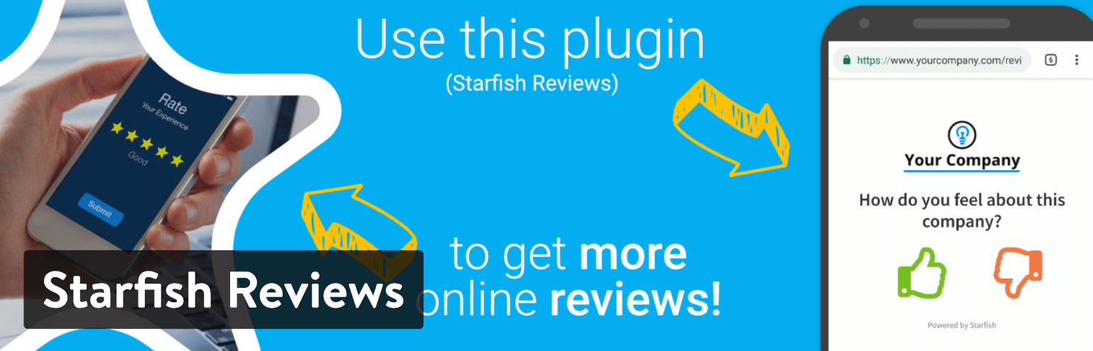 Los Mejores Plugins de Reseñas para WordPress: Starfish Reviews