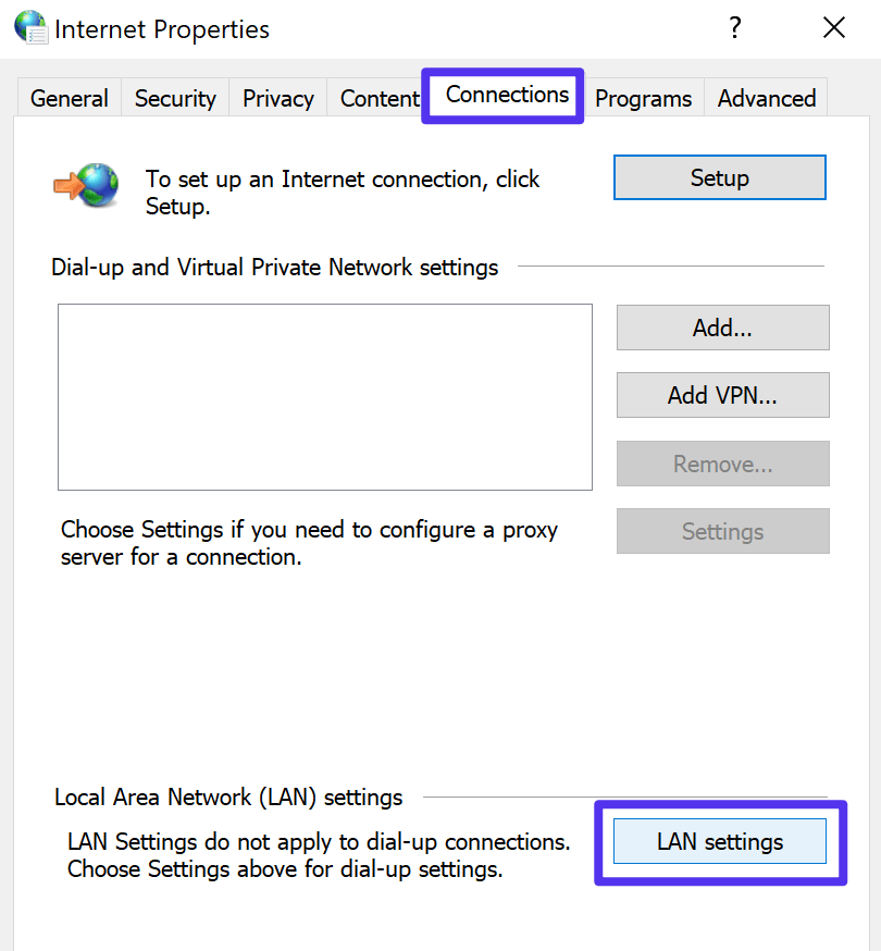 Cómo acceder a la configuración de LAN