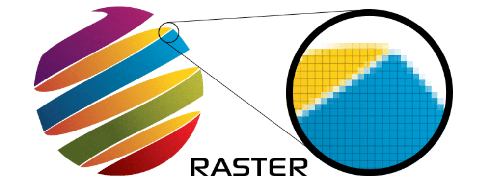 vector raster difference for animation