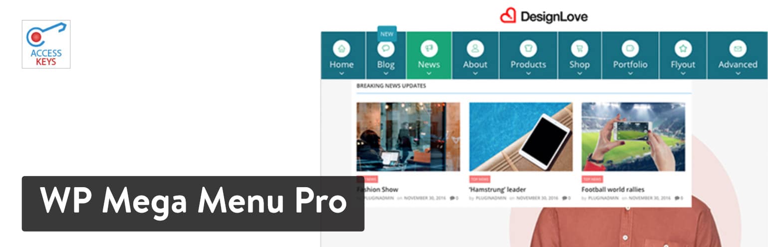 WP Mega Menu Pro plugin