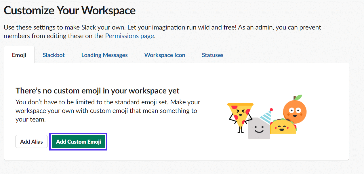 Añadiendo emoji personalizado en Slack