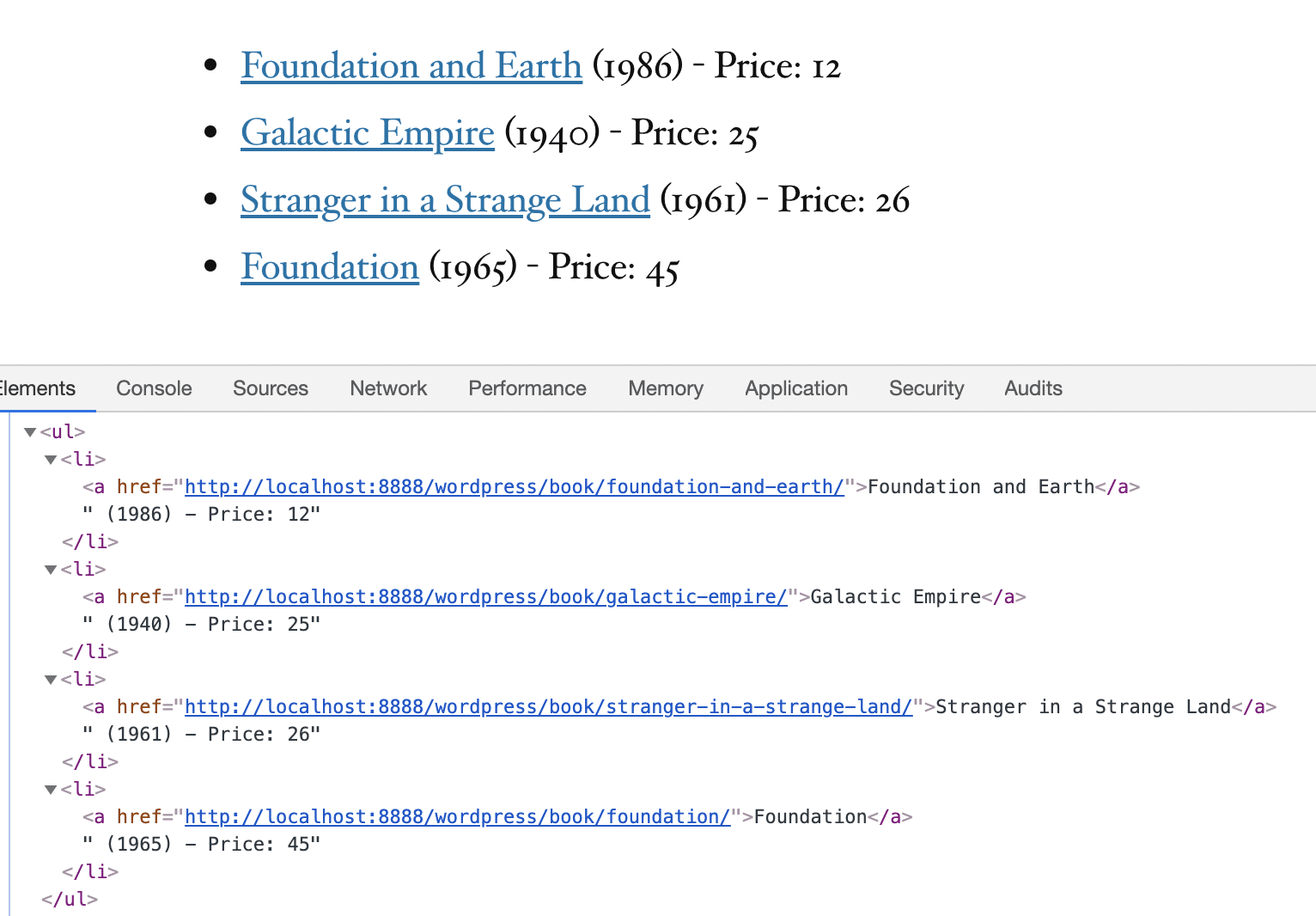 Una lista avanzada de mensajes creados con la función get_posts