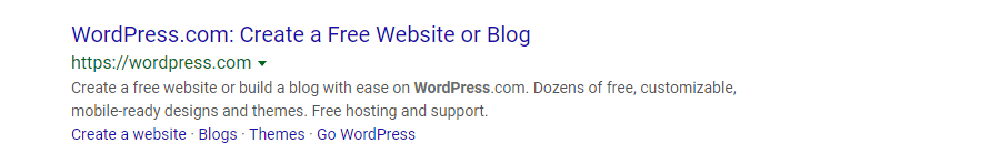 Descripción de la meta de WordPress.com