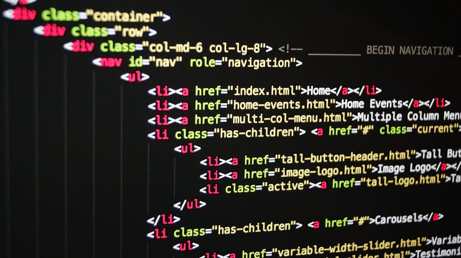 Fragmento de código HTML