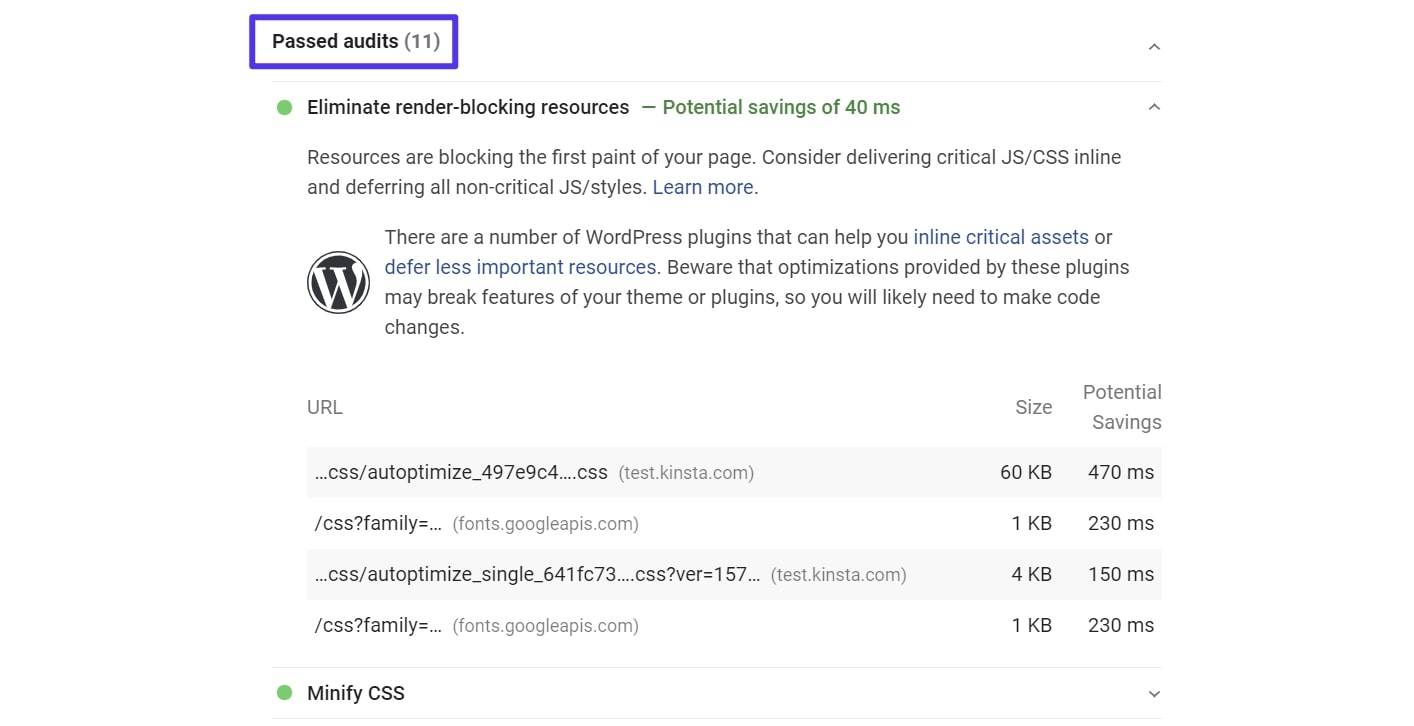 Resultados de PageSpeed Insights con Autoptimize y Async JavaScript