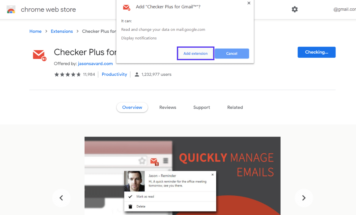 gmail extensions add to chrome 2 2