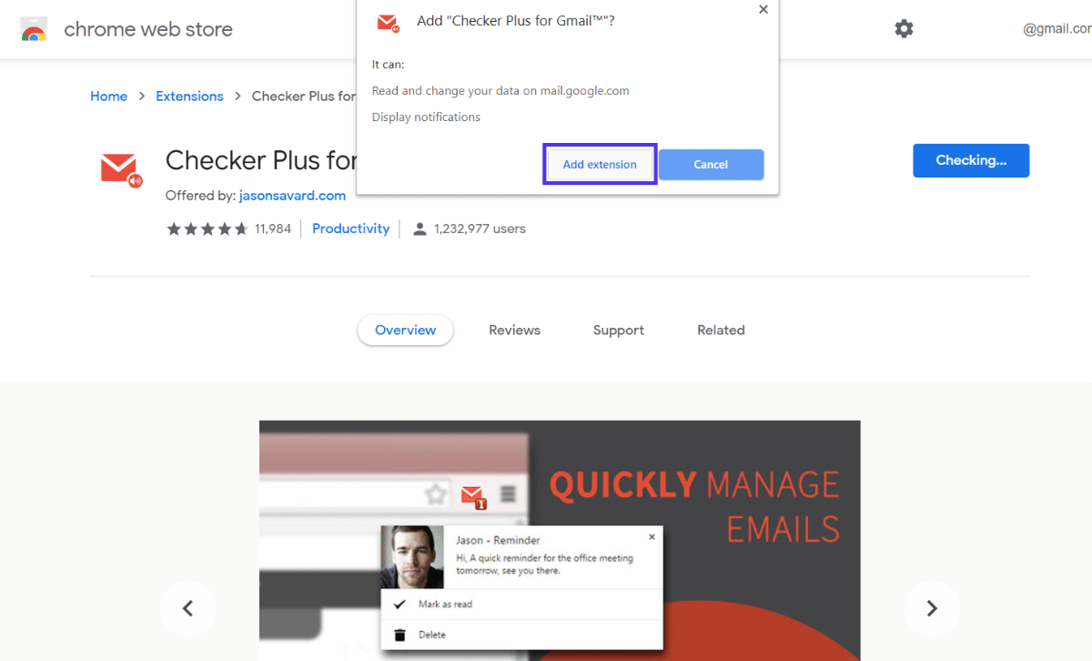 todoist for gmail extension