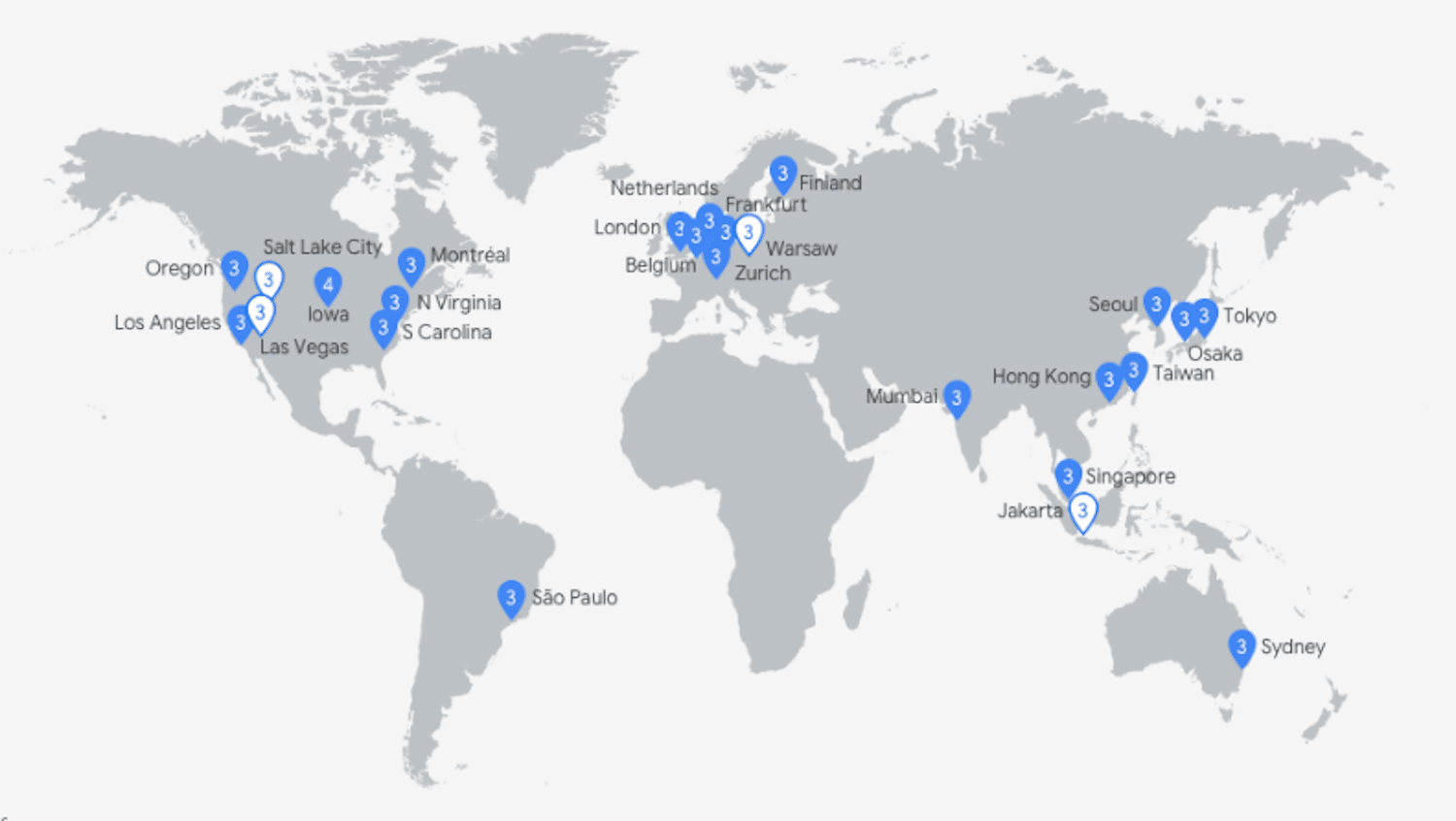 Red regional de Google Cloud