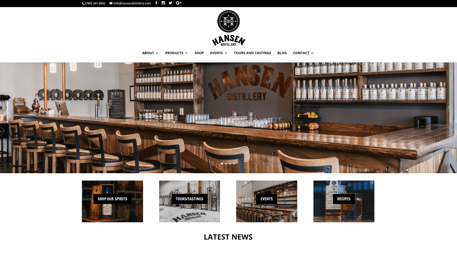 Hansen Distillery, licorería y lugar de eventos